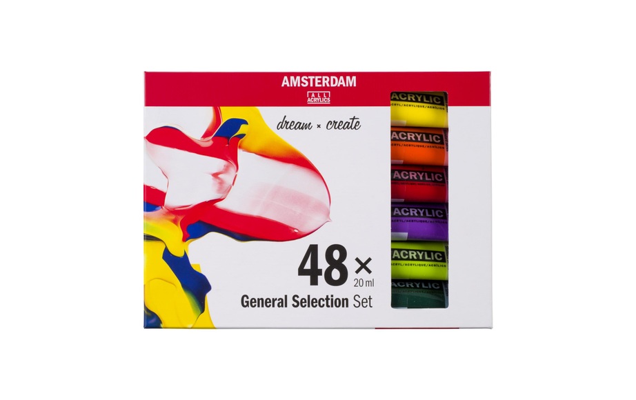 Acrylfarbe, Amsterdam, »Standard 48 Tuben à 20 ml«