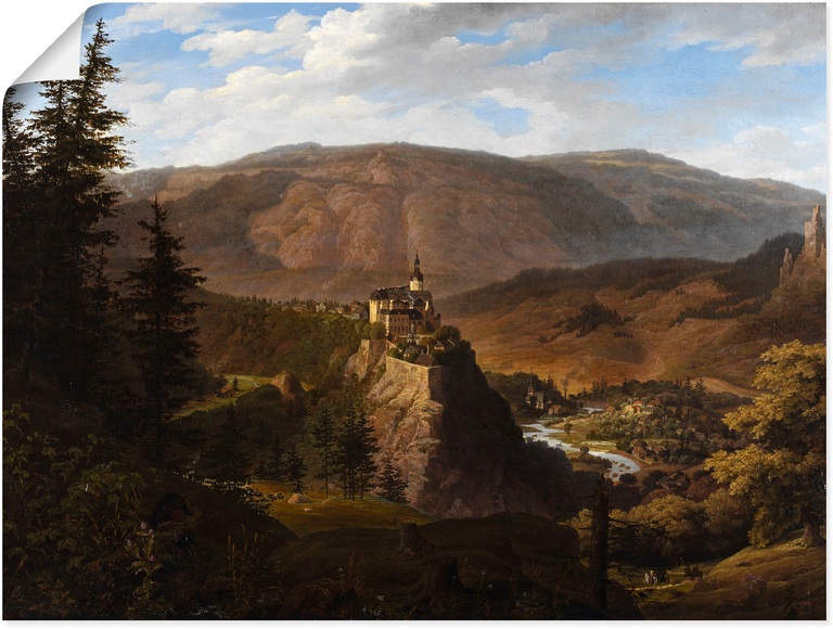 Artland Wandbild »Schloss Schwarzburg in Thüringen. 1826«