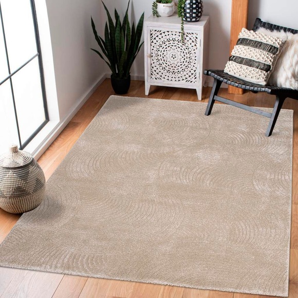Carpet City Teppich, rechteckig, Kurzflor Wohnzimmer, 3D-Optik, für Schlafzimmer, Flur