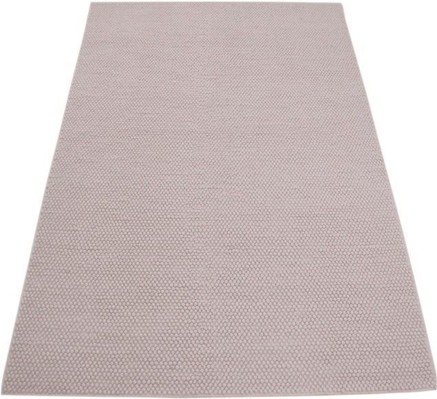 Home affaire Wollteppich »Adonia«, rechteckig, 14 mm Höhe, angenehme Haptik, Wollteppich, geknüpftes Design, einfarbig, ideale Teppiche für Wohnzimmer, Schlafzimmer, Ankleidezimmer, Gästezimmer