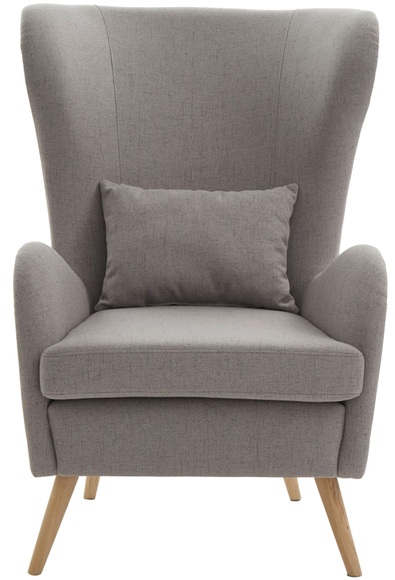Guido Maria Kretschmer Home&Living Sessel »Salla«, wahlweise mit oder ohne Hocker, grosser Sessel: Masse B/T/H: 78/94/118 cm, Bezug auch in Luxus-Microfaser in Teddyfelloptik