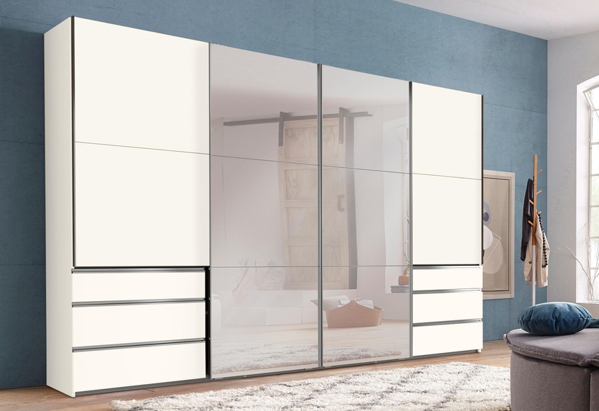 Fresh To Go Schwebetürenschrank »Level«, mit Synchronöffnung
