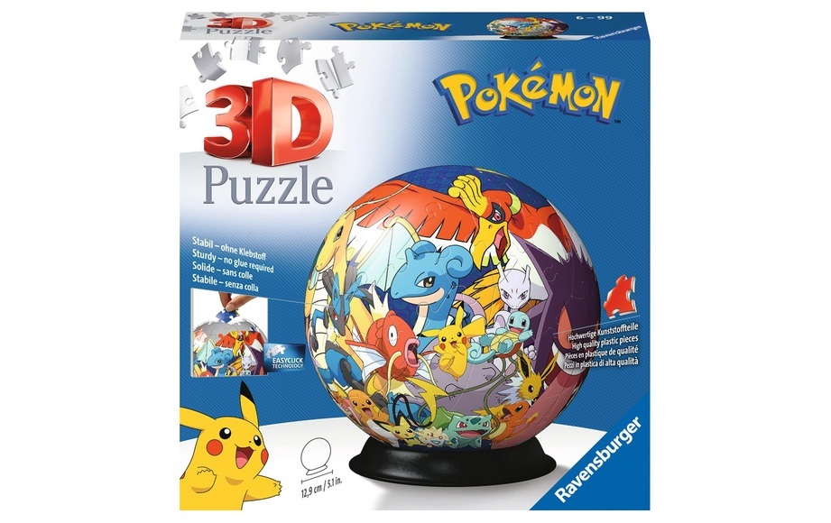Ravensburger 11785 - Pokémon, 3D-Puzzleball,