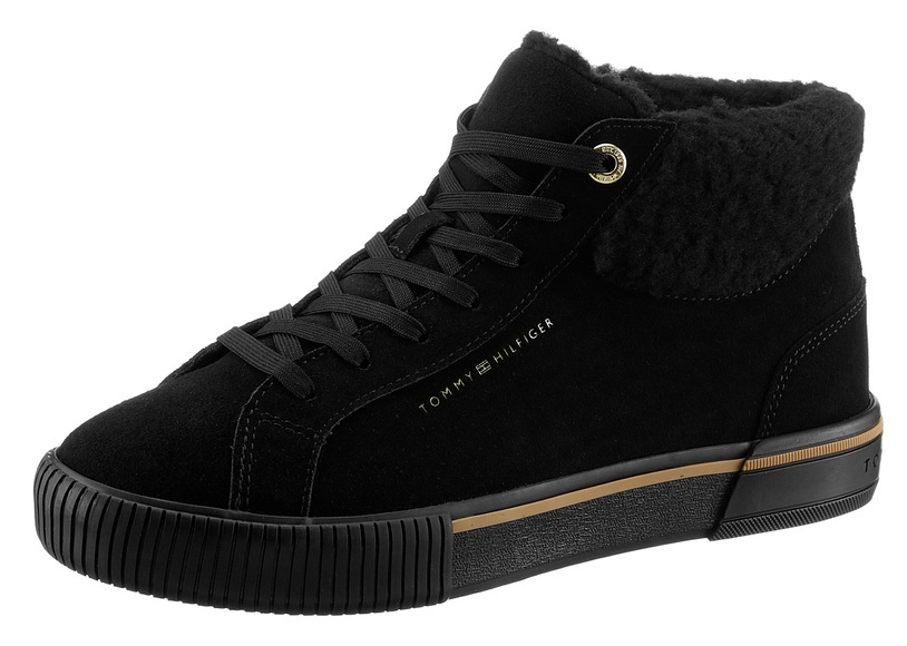 Tommy Hilfiger Winterboots »WARMLINED HIGH SNEAKER«, mit Fellimitat-Kragen