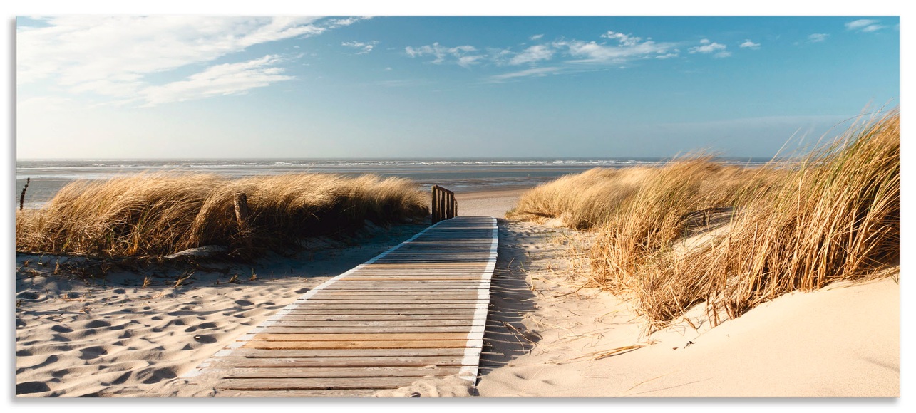 Artland Küchenrückwand »Nordseestrand auf Langeoog - Steg«