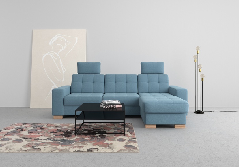 sit&more Ecksofa, wahlweise mit Bettfunktion und Bettkasten