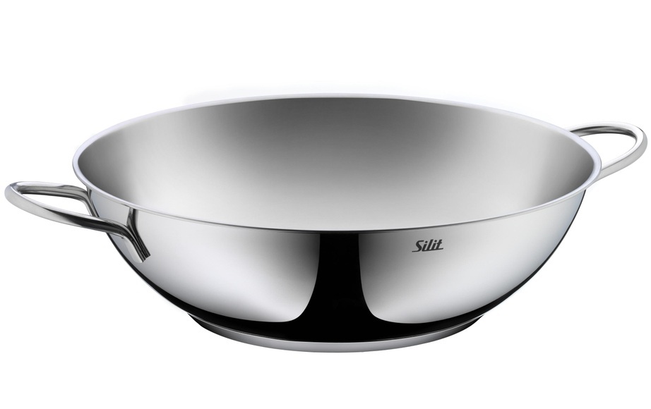 Silit Wok 32 cm, Silber, Pfannentyp: Wok