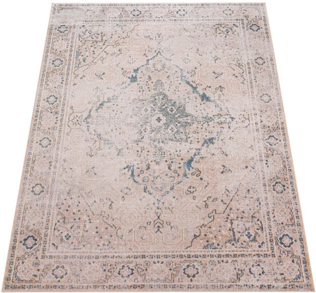 Paco Home Teppich »Perugia 372«, rechteckig, Kurzflor, orientalisches Muster, Vintage Design, waschbar