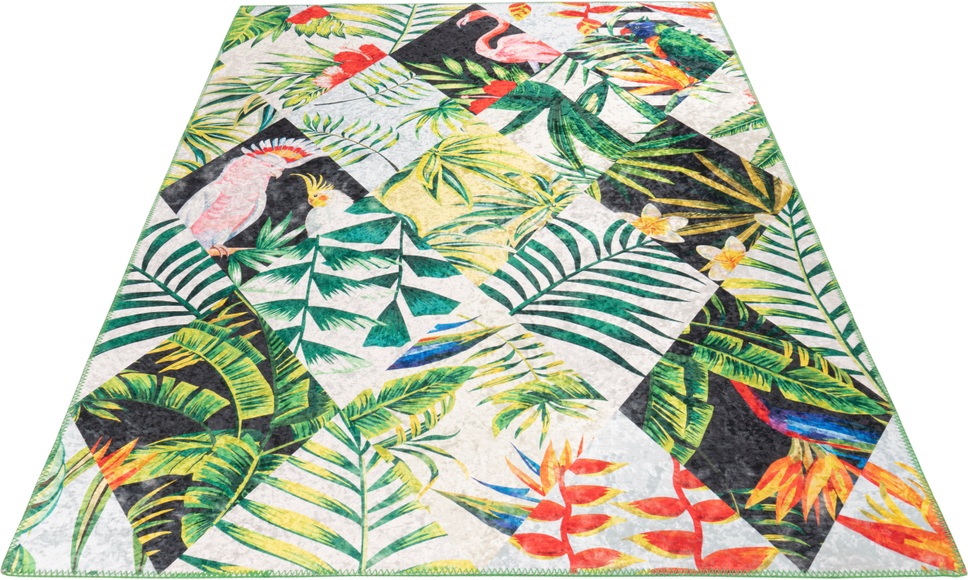 Obsession Teppich »Exotic 12m«, rechteckig, 5 mm Höhe, Kurzflor, modernes Design, Wohnzimmer