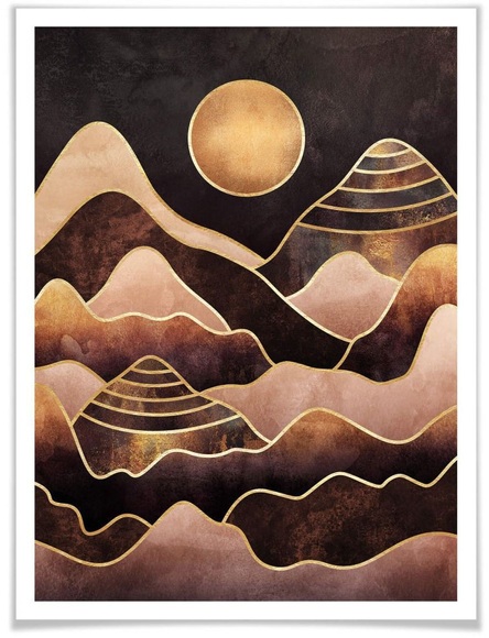 Wall-Art Poster »Sonnenuntergang«, Sonnenuntergang, (1 St.)