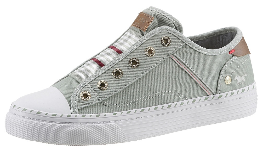 Sneaker zum einfachen reinschlüpfen Mustang Hellgrün