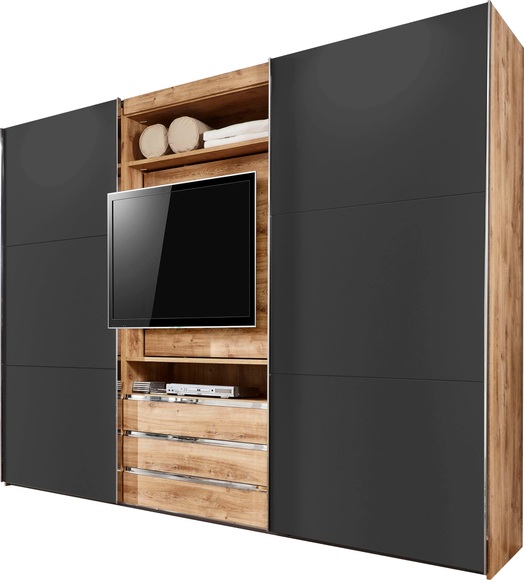 Fresh To Go Schwebetürenschrank »Magic«, mit drehbaren TV-Element