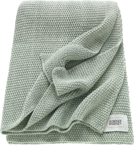 Plaid ´Melange´ Schöner Wohnen Kollektion Mint