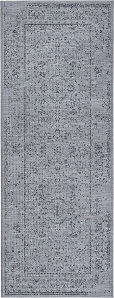 White Label - Teppich In-& Outdoor - 77 x 200 cm; - Grau