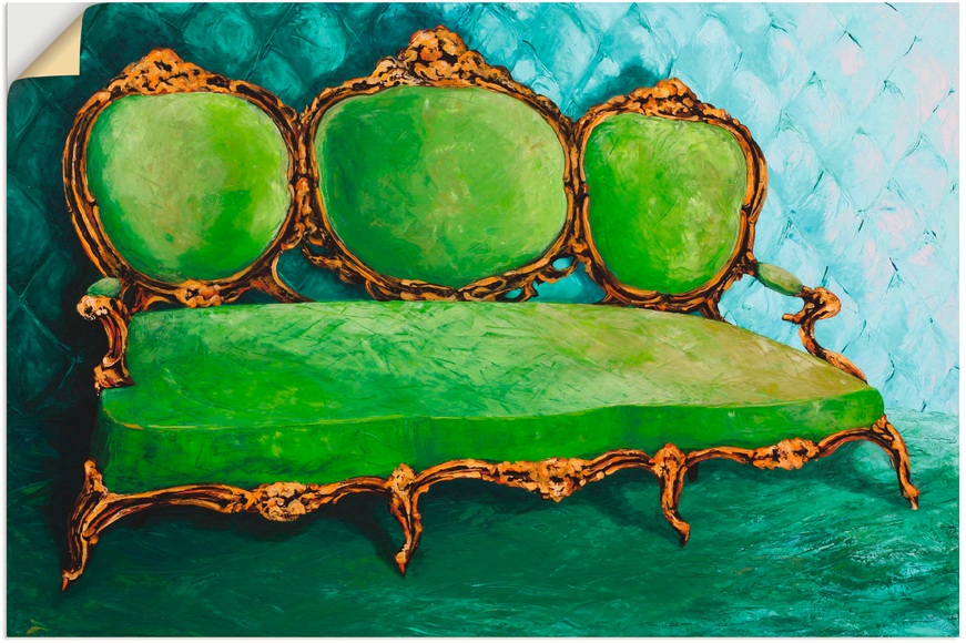 Artland Wandbild »Sofa grün«