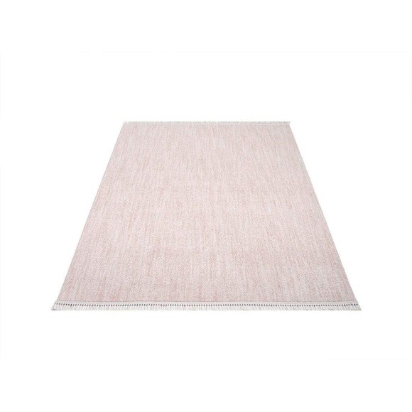 Carpet City Teppich »CLASICO 0052«, rechteckig, Kurzflor, Fransen, Meliert, Boho-Stil, Wohnzimmer