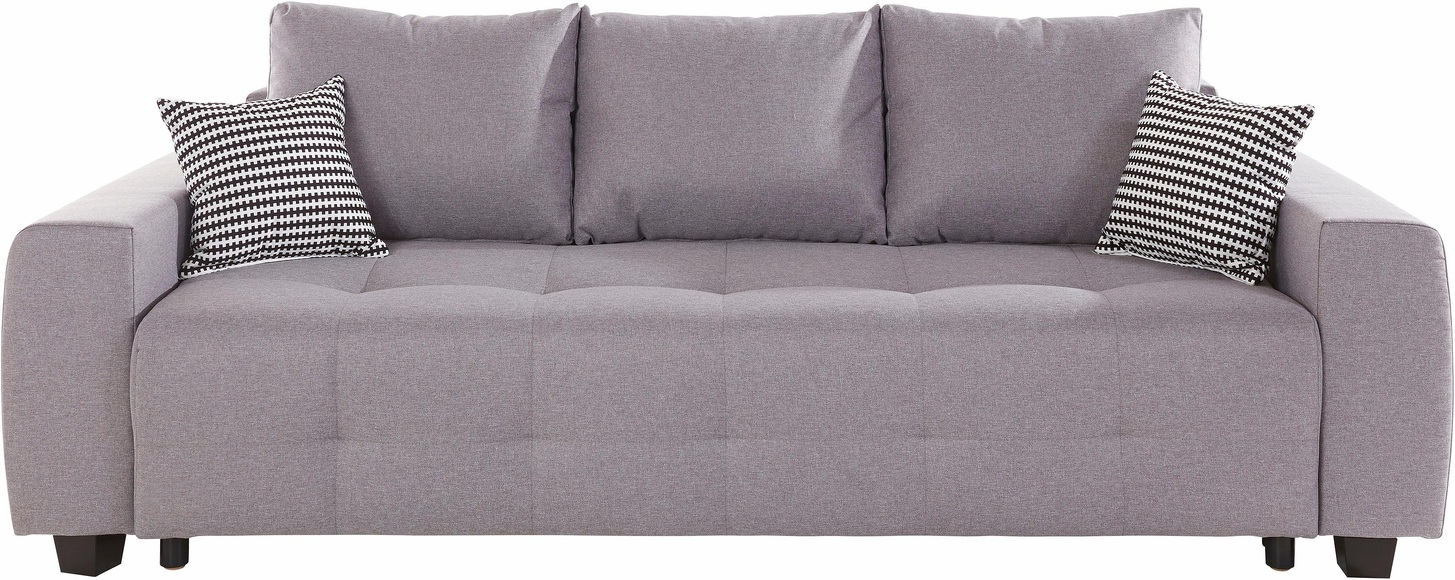 COLLECTION AB Schlafsofa, mit Bettfunktion und Bettkasten, inkl. losen Rücken- und Zierkissen, frei im Raum stellbar