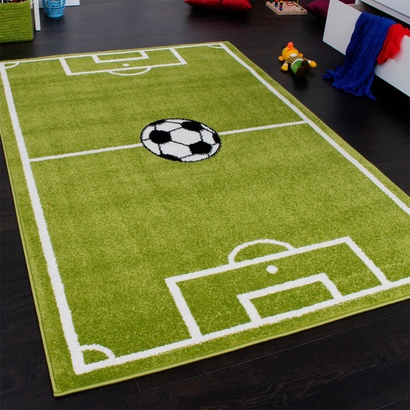Kinderteppich, »ECE Fussball 953«, Paco Home, rechteckig, Höhe 14 mm, maschinell gewebt