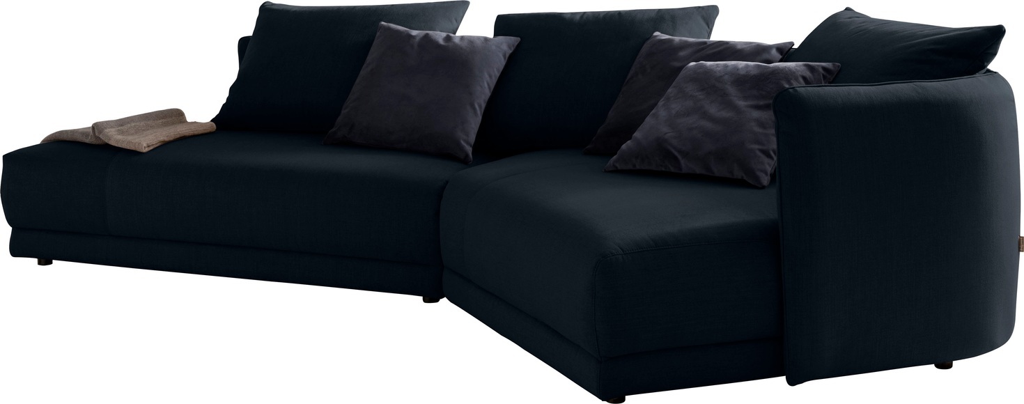 designwerk Ecksofa »New York«, mit moderner Rundung im Korpus
