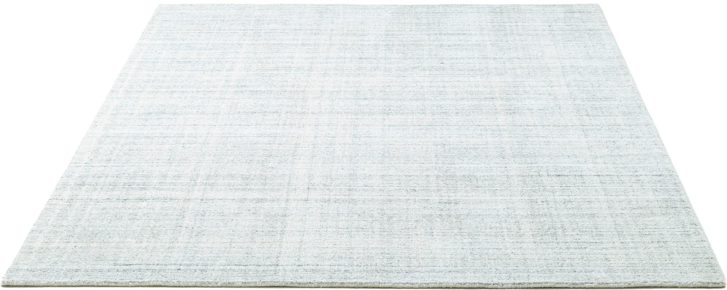 Sansibar Teppich »Tinnum Uni meliert«, rechteckig, meliert, 60% Wolle, handgearbeitet in aufwendiger Handloom-Technik
