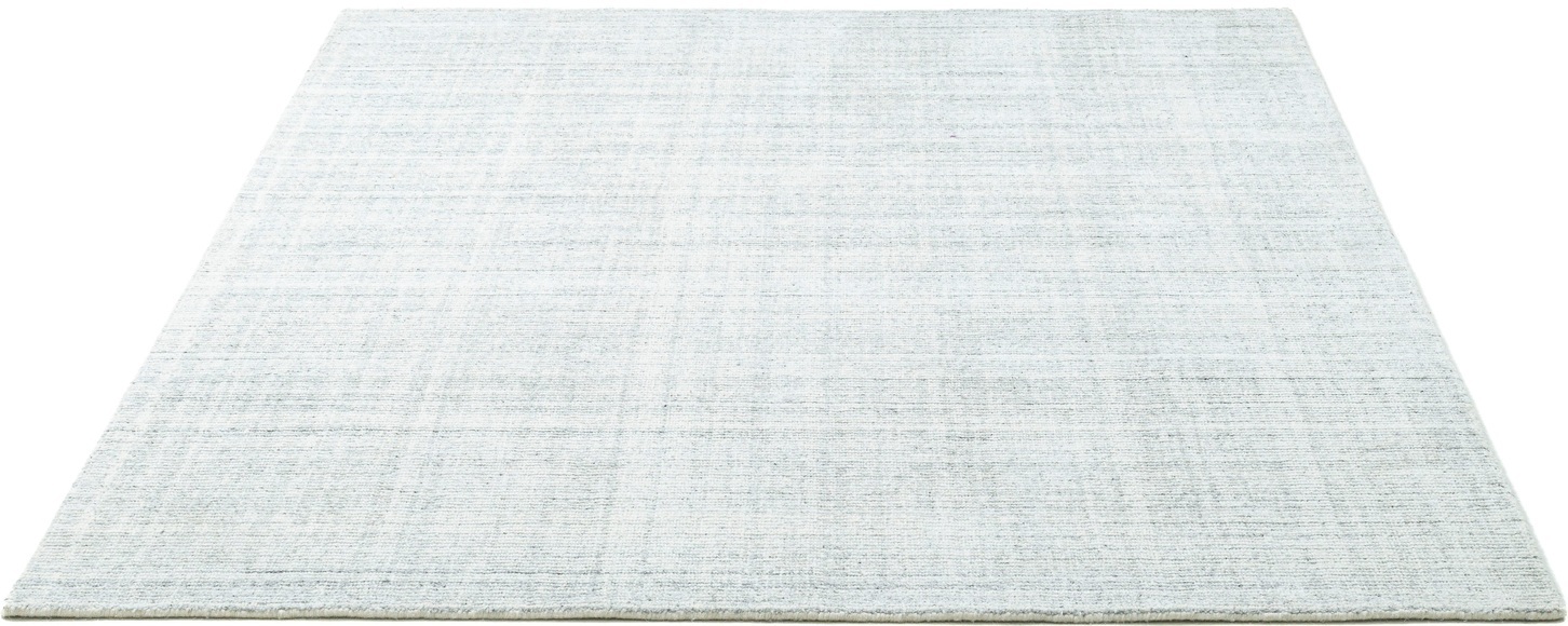 Sansibar Teppich »Tinnum Uni meliert«, rechteckig, meliert, 60% Wolle, handgearbeitet in aufwendiger Handloom-Technik