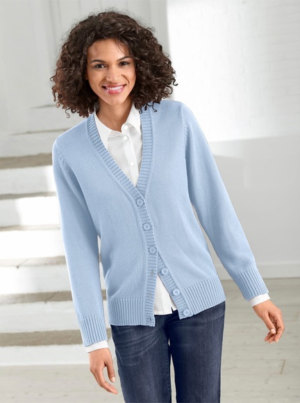 Casual Looks Strickjacke in »fully fashioned«-Verarbeitung
