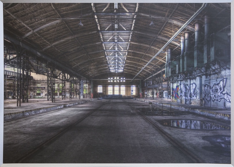 Spiegelprofi GmbH Bild mit Rahmen »Factory«, (1 St.)