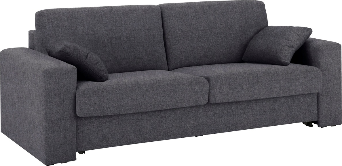 Home affaire Schlafsofa »Roma«, Dauerschlaffunktion, mit Unterfederung, Lattenrost und echter Matratze. Zum Ausfalten in hoher Qualität, in 2 Breiten