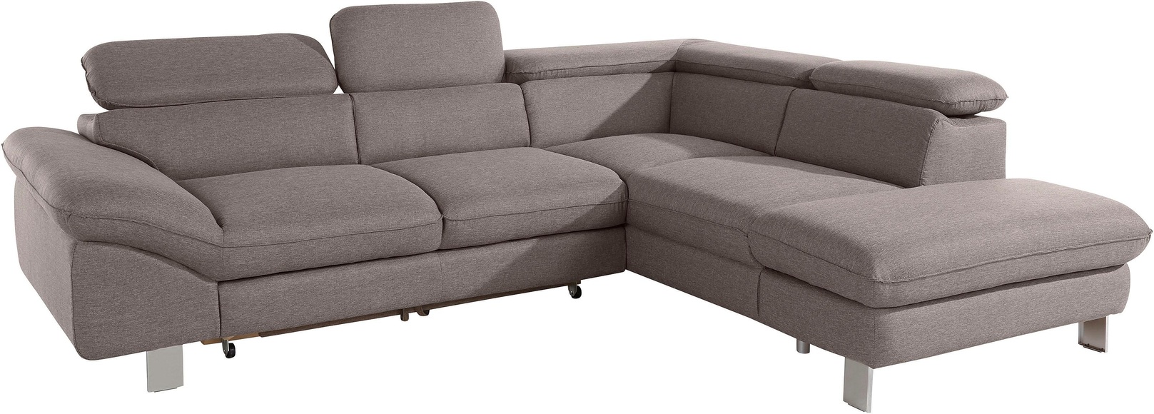COTTA Ecksofa, mit Kopf- bzw. Rückenverstellung, wahlweise mit Bettfunktion und Bettkasten