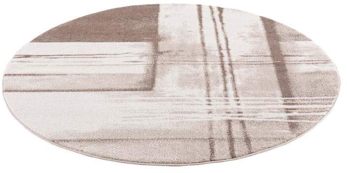 Carpet City Teppich »Moda«, rund, 11 mm Höhe, Kurzflor, Modern, Geo-Muster, Wohnzimmer