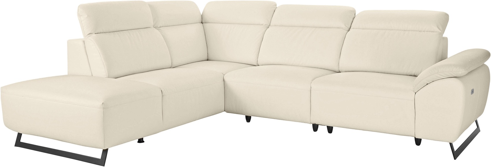 COTTA Ecksofa, inklusive Kopfteilverstellung, wahlweise mit elektrischen Relaxfunktionen