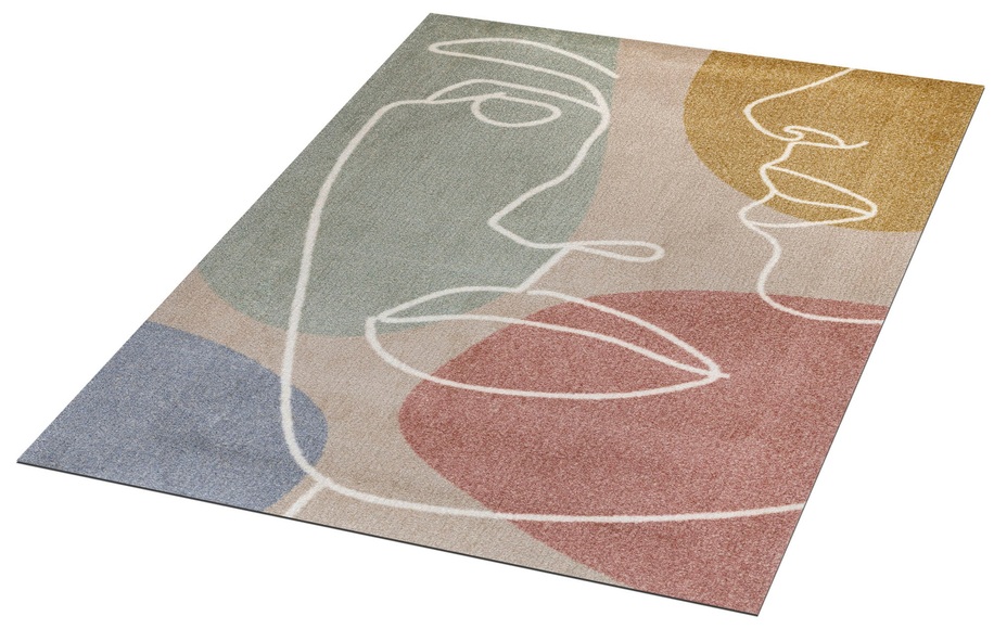 wash+dry by Kleen-Tex Teppich »Modern Faces«, rechteckig, 9 mm Höhe