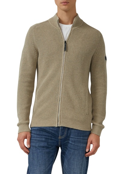 s.Oliver Strickjacke mit Stehkragen und Reissverschluss