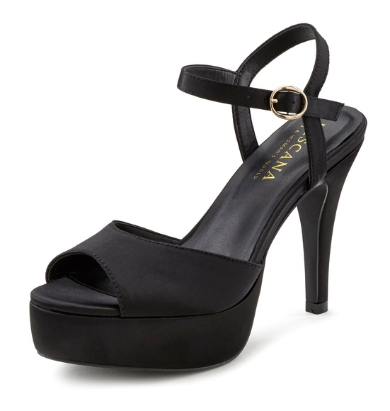 LASCANA Belle Affaire High-Heel-Sandalette, mit Plateau vegan