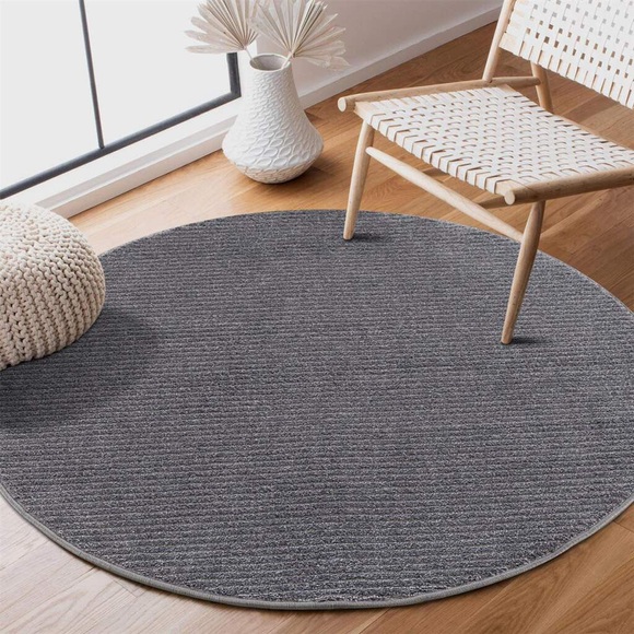 Carpet City Teppich »Fancy«, rund, 12 mm Höhe, Kurzflor, Einfarbig, 3D-Optik, Wohnzimmer