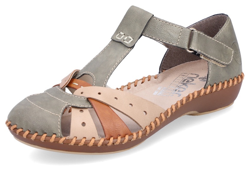 Rieker Klettschuh, mit Kontrastnähte