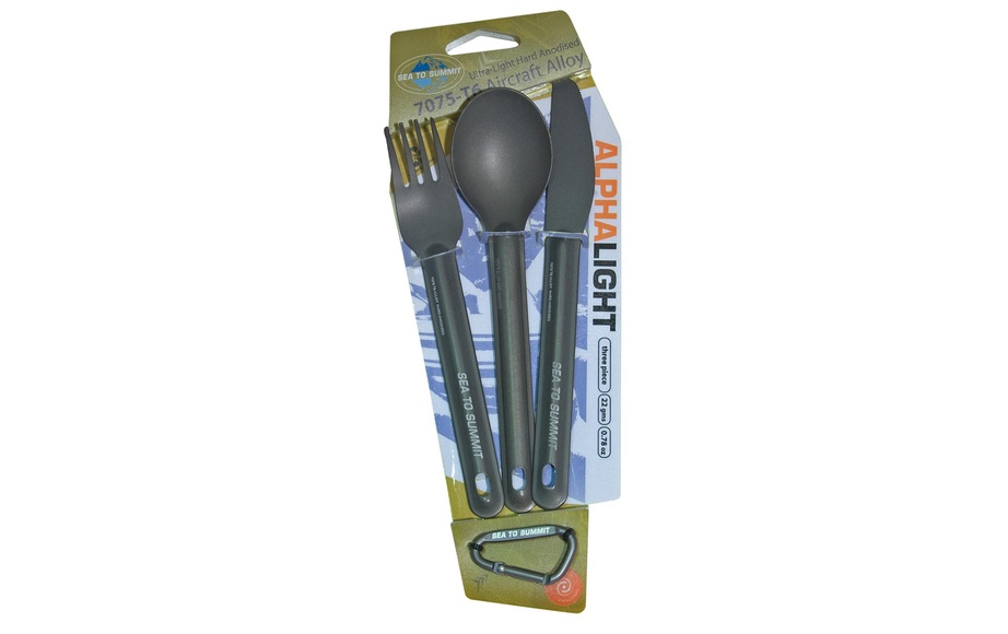 Sea to Summit Alpha Light Set Besteck (Grau)