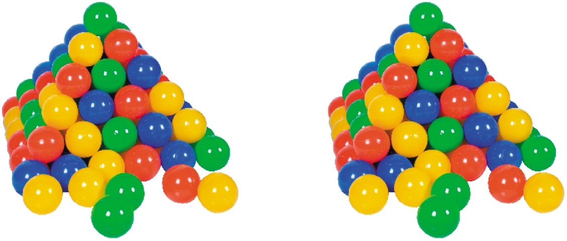 Knorrtoys® Bällebad-Bälle »200 Stück, colorful, Ø ca. 7 cm«, (200)
