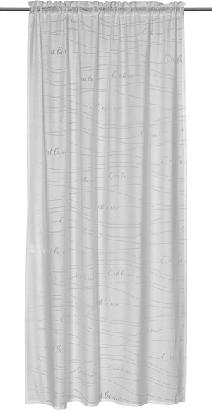 Gardine, »FD Cest la Vie 00«, freundin Home Collection, Stangendurchzug 1 Stück