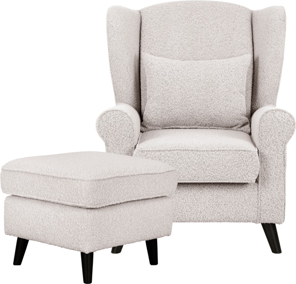 Home affaire Sessel »CHISTELLE«, Ohrensessel, auch in Bouclé, B/T/H: 81/87/99 cm