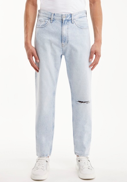 Calvin Klein Jeans Tapered-fit-Jeans »REGULAR TAPER«, mit Calvin Klein Leder-Badge