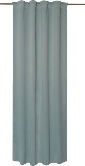 ELBERSDRUCKE Gardine »Midnight«, Verdunklungsvorhang mit verdeckten Schlaufen und Bleistiftfaltenband Midnight 01 blau 255x140 cm