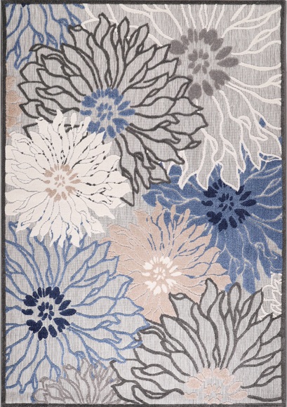 Sanat Teppich »Floral 2«, rechteckig, 6 mm Höhe, In- und Outdoor geeignet, florales Design, Balkon, Terasse