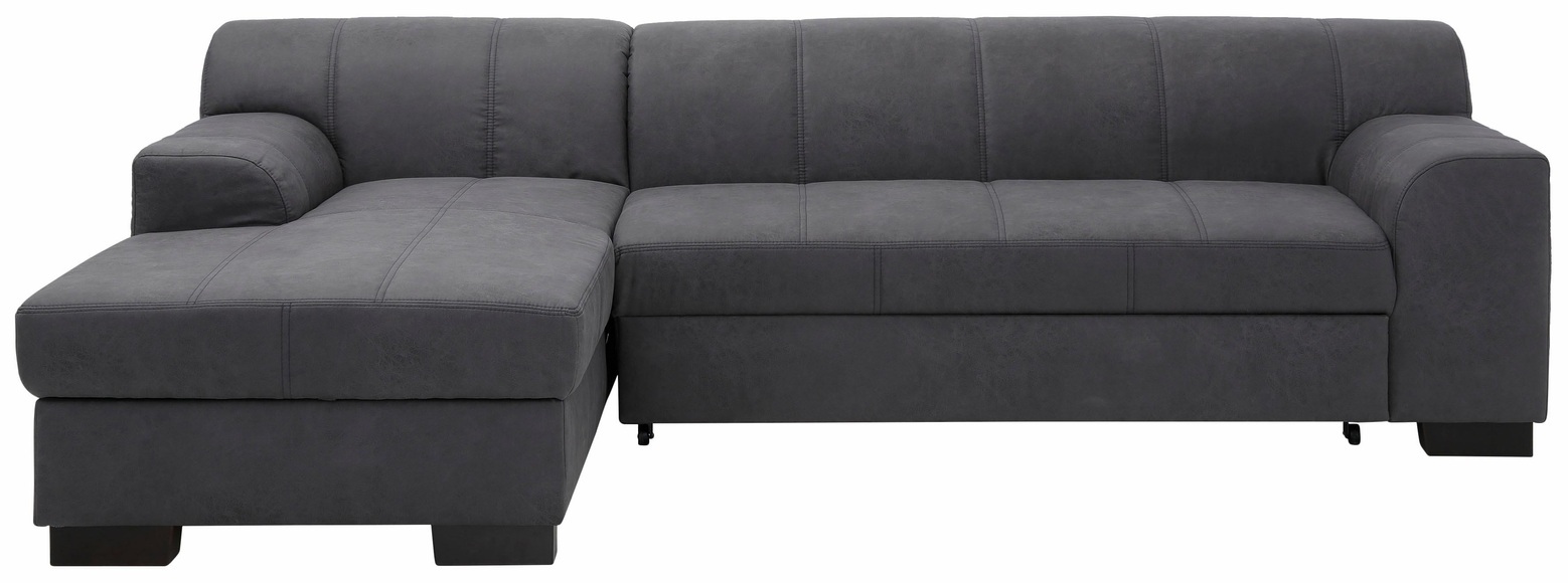 Home affaire Ecksofa »Falk«, mit Federkern und wahlweise mit Bettfunktion und Bettkasten