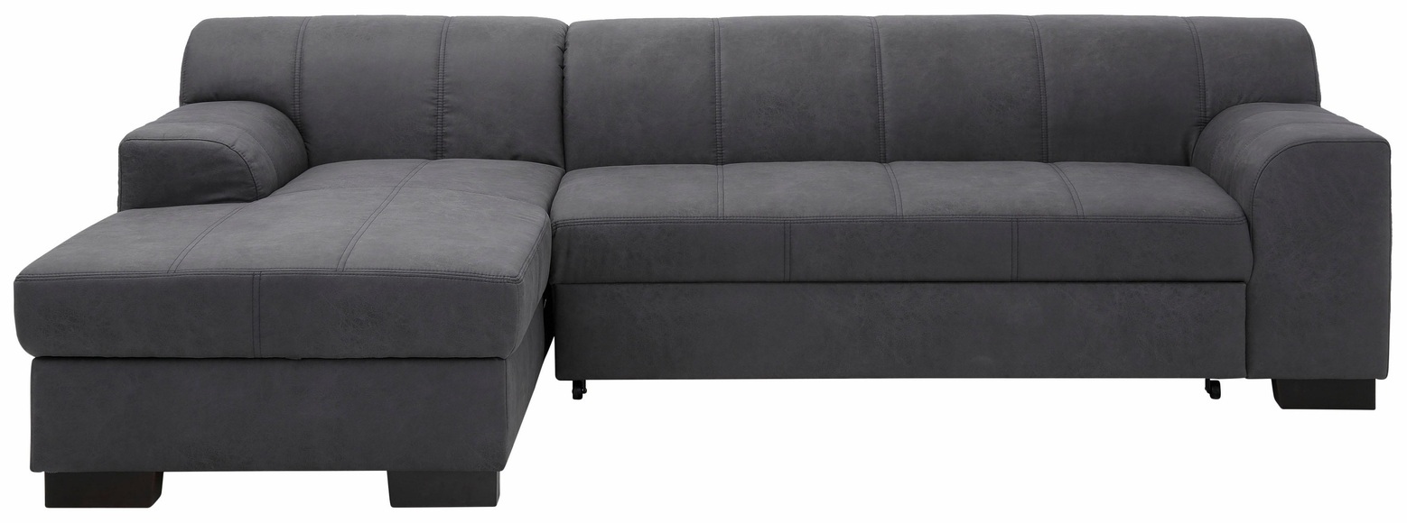 Home affaire Ecksofa »Falk«, mit Federkern und wahlweise mit Bettfunktion und Bettkasten