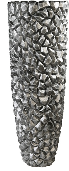 Casablanca by Gilde Pflanzkübel »Pflanzkübel Gravity, graphit«, (1 St.), Blumenkübel, Pflanzübertopf, Blumentopf, aus Fiberglas, in 2 Grössen erhältlich, Wohnzimmer