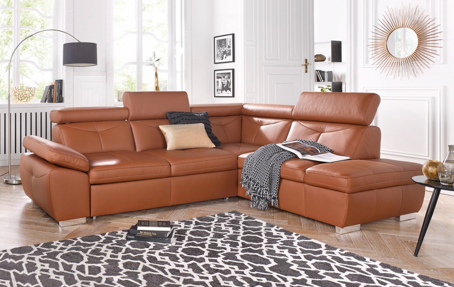 exxpo - sofa fashion Ecksofa, wahlweise mit Bettfunktion und Bettklasten