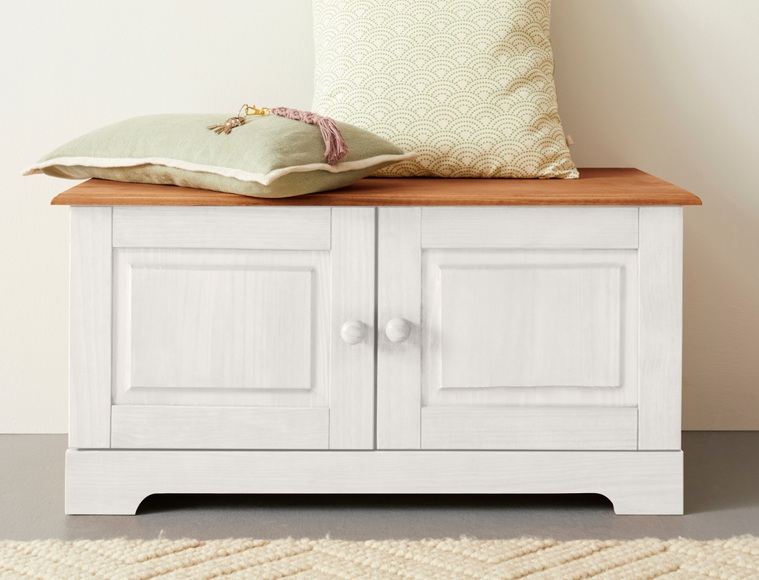 Home affaire Sitzbank »Lisa«, mit Stauraum und 2 Drehtüren, Breite 90 cm