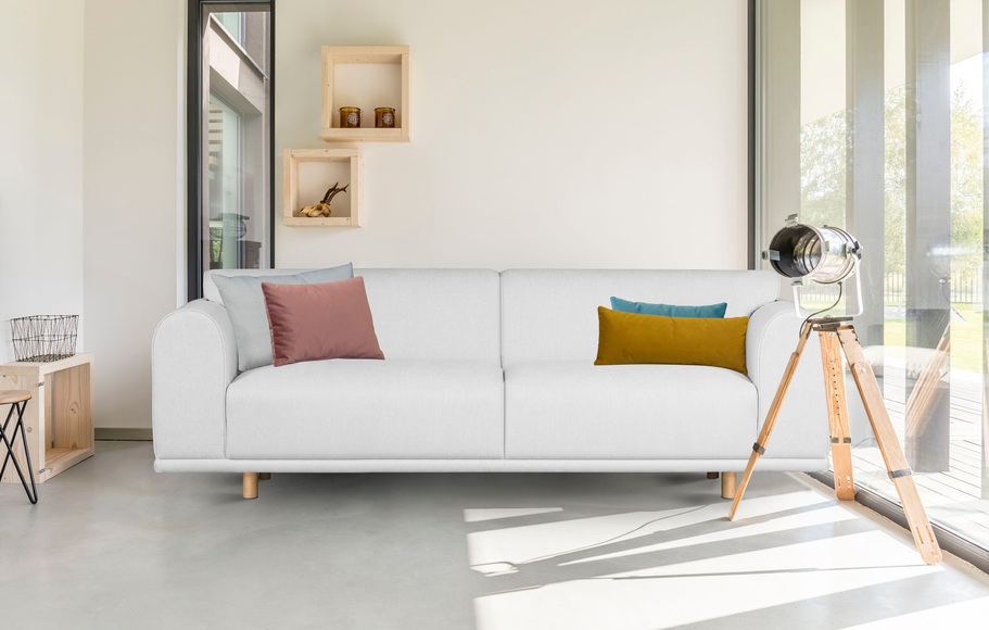 andas 3-Sitzer »Maroon«, in skandinavischem Design, mit losen Kissen