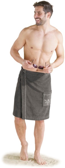 Chiemsee Kilt »Chiemsee Herren Saunakilt Venice«, (1 St.), Logostickerei auf der Tasche